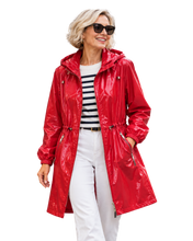 Load image into Gallery viewer, NIKKI JONES Red Coat with hood
