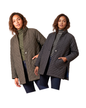 Load image into Gallery viewer, CUT LOOSE - Side Slit Coat- Quilt Parachute
