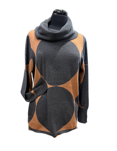 MARBLE FASHION (Scotland) Cowl Neck Sweater