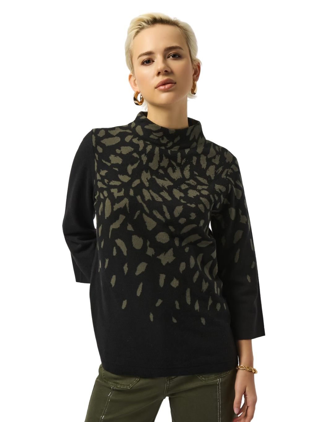 JOSEPH RIBKOFF Mock Sweater