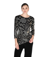 Load image into Gallery viewer, JOSEPH RIBKOFF  Chic Animal-print Pullover
