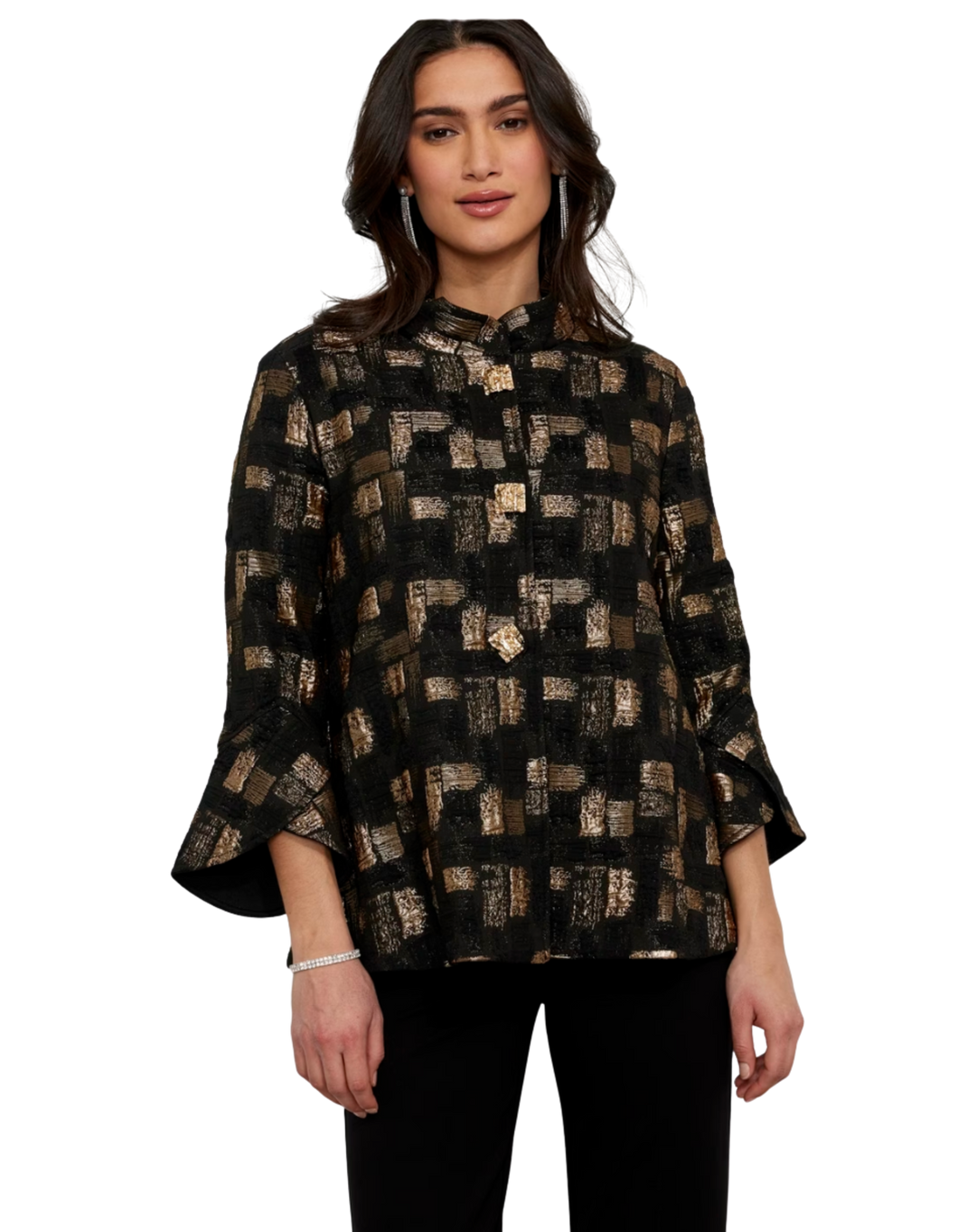 FRANK LYMAN Gold and Black Jacket