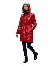Load image into Gallery viewer, NIKKI JONES Red Coat with hood
