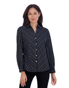FOXCROFT Mary Stretch No Iron Stripe Shirt