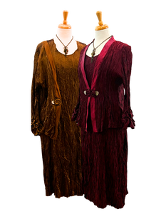 LEE ANDERSEN Pomp Bolero & Crush Sleeveless Dress