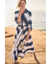 Load image into Gallery viewer, JOSEPH RIBKOFF  Casual Striped Maxi Dress
