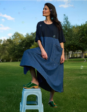 Load image into Gallery viewer, URBAN ALEMBIKA Amelia A-Line Dress Denim

