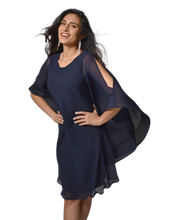 Load image into Gallery viewer, FRANK LYMAN Woven Navy Dress
