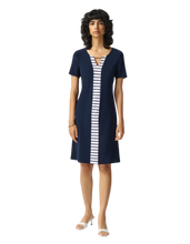 Load image into Gallery viewer, JOSEPH RIBKOFF  Striped Panel Dress

