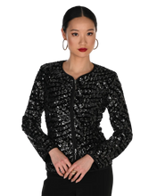 Load image into Gallery viewer, FRANK LYMAN Fitted Sequin Jacket
