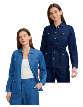 Load image into Gallery viewer, FOXCROFT Stella Belted Jacket
