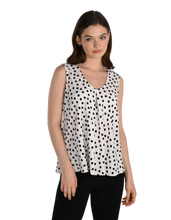 Load image into Gallery viewer, FRANK LYMAN Polka Dot Sleveless Top

