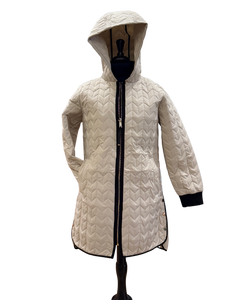 NIKKI JONES Quilted Coat with Hood