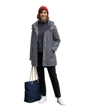 Load image into Gallery viewer, OOPERA  Striped Raincoat
