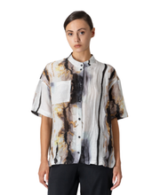 Load image into Gallery viewer, LOTUS EATERS - White and Gold Blouse/Shirt
