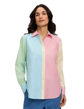 Load image into Gallery viewer, FOXCROFT Meghan No Iron Pinpoint Mixed Stripes Shirt
