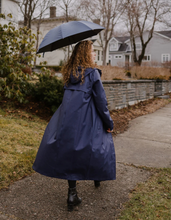 Load image into Gallery viewer, MERNINI RAINCOAT - Classic Midnight Blue - 48" length

