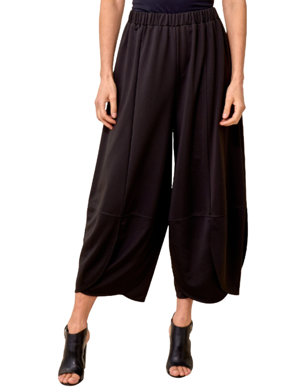 RED CORAL Matte Tulip Hem Oversized Pant
