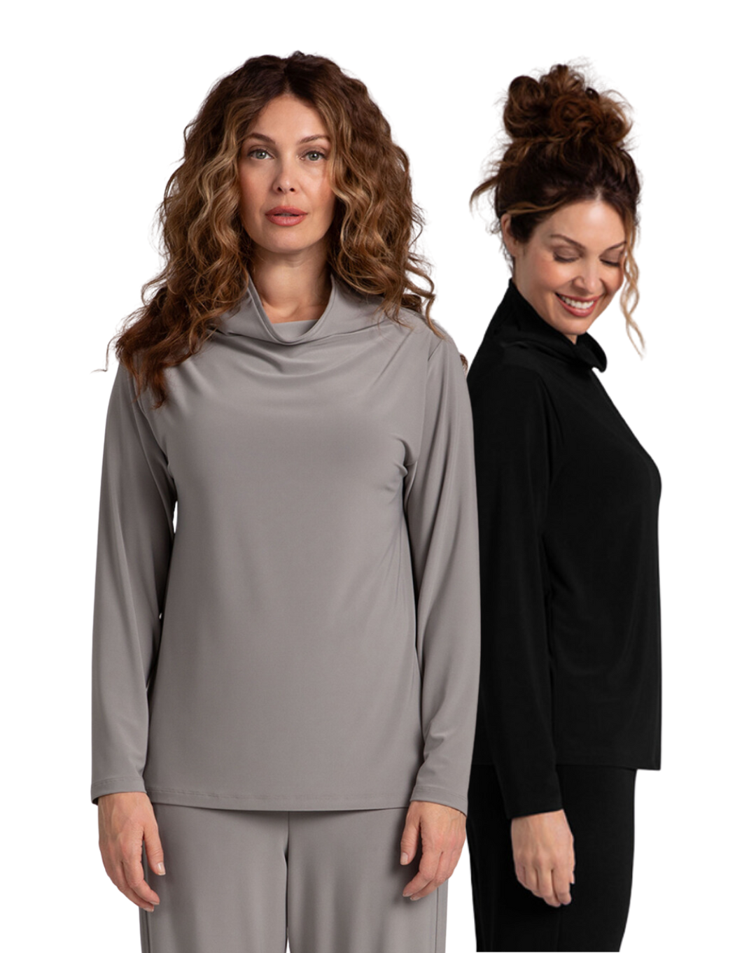 SYMPLI Funnel Neck Top