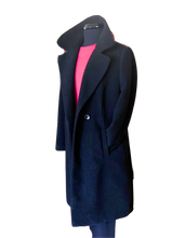 Load image into Gallery viewer, BARBABA LEBEK Navy Blue Double Breasted Coat

