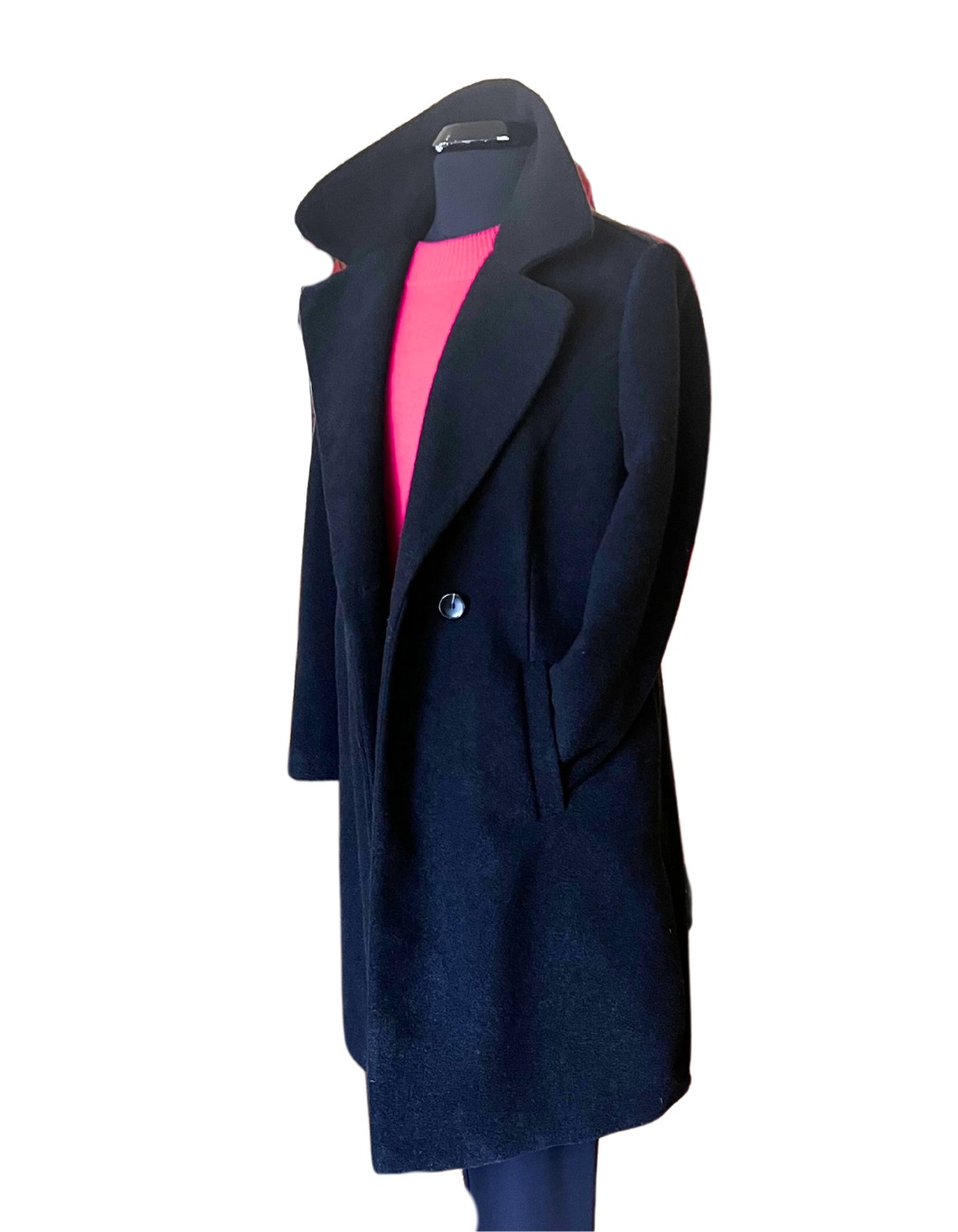 BARBABA LEBEK Navy Blue Double Breasted Coat