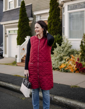 Load image into Gallery viewer, MERNINI RAINCOAT - Long Liner/Vest - Merlot
