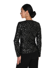Load image into Gallery viewer, FRANK LYMAN Fitted Sequin Jacket
