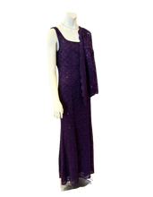 Load image into Gallery viewer, ALEX EVENING  Lacey  Long Dress with vest
