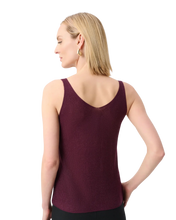 Load image into Gallery viewer, JOSEPH RIBKOFF  Metallic Knitted Camisole with Rhinestones
