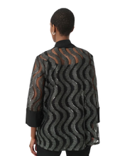 Load image into Gallery viewer, JOSEPH RIBKOFF  Sequin Embroidered Swing Jacket
