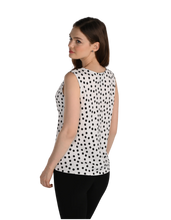 Load image into Gallery viewer, FRANK LYMAN Polka Dot Sleveless Top
