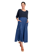 Load image into Gallery viewer, URBAN ALEMBIKA Amelia A-Line Dress Denim
