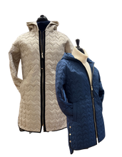 Load image into Gallery viewer, NIKKI JONES Quilted Coat with Hood
