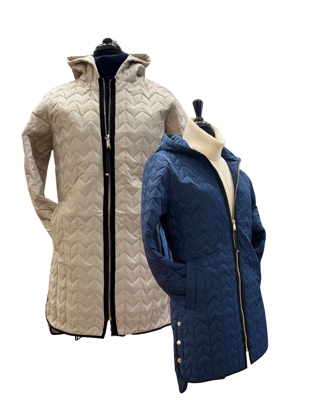 NIKKI JONES Quilted Coat with Hood