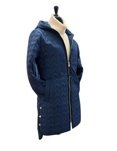 NIKKI JONES Quilted Coat with Hood