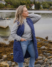 Load image into Gallery viewer, MERNINI RAINCOAT - Long Liner/Vest - Midnight Blue
