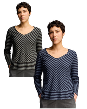 Load image into Gallery viewer, CUT LOOSE - V-Necke-Stripe
