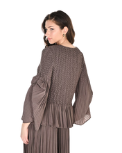 Load image into Gallery viewer, JOSEPH RIBKOFF  Crew Neck Pullover With Flare-sleeves and Pants
