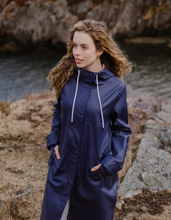 Load image into Gallery viewer, MERNINI RAINCOAT - Classic Midnight Blue - 48" length
