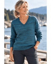 Load image into Gallery viewer, POLLEN V-Neck Calypso Sweater
