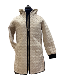 NIKKI JONES Quilted Coat with Hood