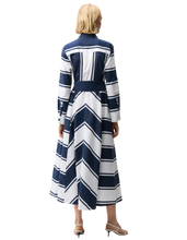 Load image into Gallery viewer, JOSEPH RIBKOFF  Casual Striped Maxi Dress

