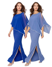 Load image into Gallery viewer, FRANK LYMAN Chiffon Drape Dress
