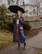 Load image into Gallery viewer, MERNINI RAINCOAT - Classic Midnight Blue - 48" length
