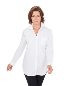 FOXCROFT Boyfriend Pinpoint Non-Iron Shirt