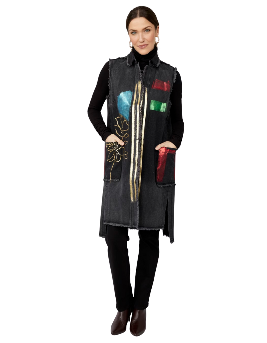 FRANK LYMAN Bohemian Flair Long Vest